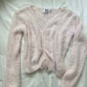 Princess Polly blush pink sweater